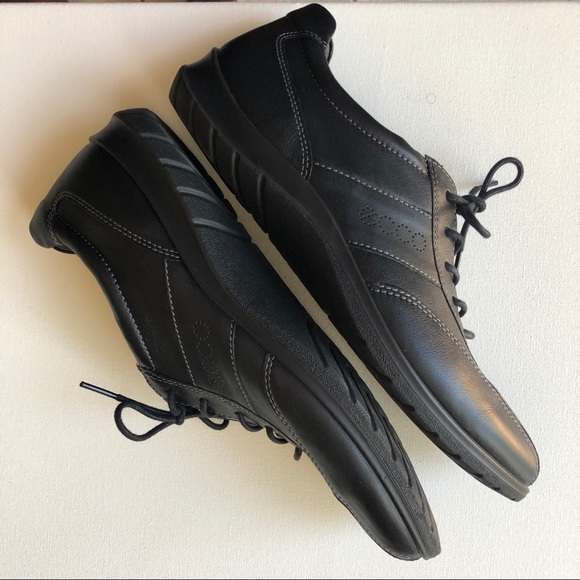 [Ecco] Leather sky tie womens shoes - Picture 3 of 8